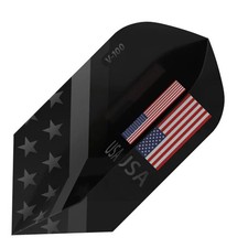 Viper V-100 Dart Flights Slim American Flag Monochrome USA
