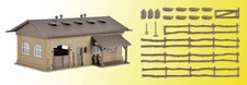 Vollmer 43740 H0 Schweinestall mit Schweinen und Zaun