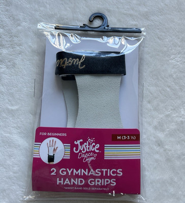 Justice Girls Gymnastics Dance Gym Hand Grips Pair Beginners Size M (3-3 1/2)