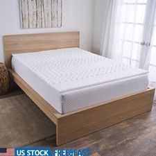 7-Zone Foam Mattress Topper Full Size Bed Hypoallergenic Breathable Comfort New