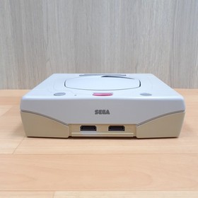 Sega Saturn Console Japanese White bundle with 6 games tested NTSC-J