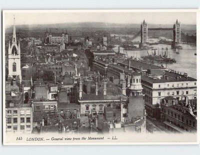 Postcard General view from the Monument London England