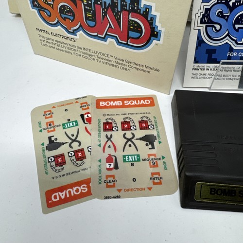 Intellivision Voice Synthesis Cartridges Bomb Squad B-17 Bomber Space Spartans - Picture 6 of 16