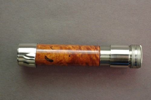 FLY ROD REEL SEAT Amboyna Burl 11348 Screwlock Nickel Silver 0.375" bore - Picture 3 of 8