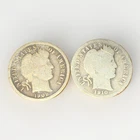 Pair of (2) Barber Dimes 1908 & 1910