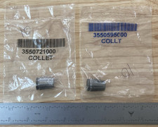 NOS Lot of 2 Craftsman Router Collet 1/2" 3550721000 & 1/4" 3550595000