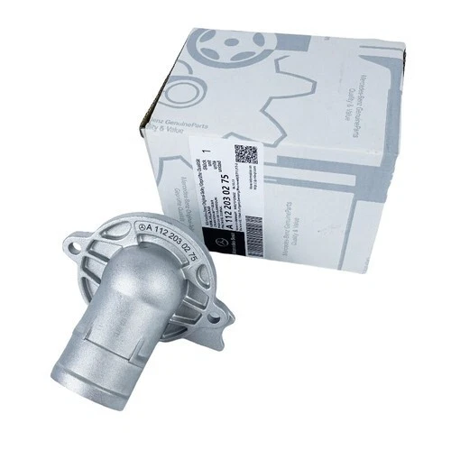 Thermostat with Housing and Seal (87 deg. C) Fits for Mercedes C E G S SL ML NEW Foto 3 de 4