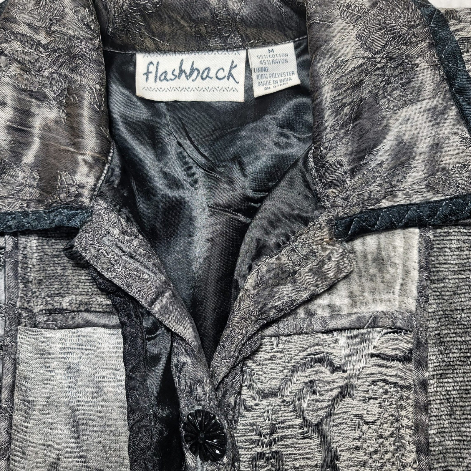 Flashback Vintage Patchwork Jacket Womens Medium … - image 4