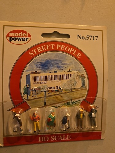Model Power #5717 Pedestrians pkg(6) -- Street People - Picture 1 of 7