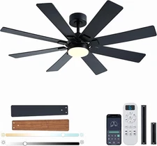 48 Inch Ceiling Fans with Lights and Remote/App Control, Low Profile Ceiling Fan
