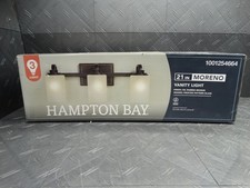 Hampton Bay Moreno 3-Light 21" Oil-Rubbed Bronze Contemporary Bath Vanity Light