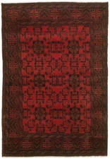 Traditional Vintage Hand-Knotted Oriental Carpet 4'1" x 6'1" Wool Area Rug