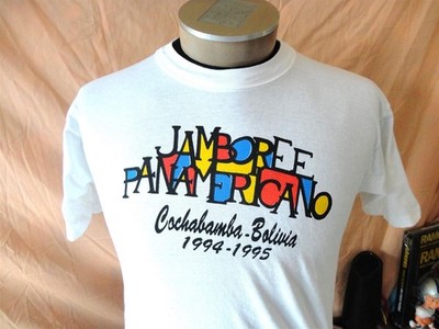 Vintage 90's Jamboree Panamericano Cochabamba Bolivia 1994-1995 T Shirt Size L