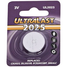 ULTRALAST  UL2025 CR2025 Lithium Coin Cell Battery