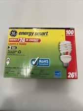 3 Pack GE Energy Smart Spiral Fluorescent Bulb Soft White 26W 100W 1750 Lumens