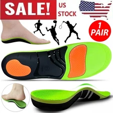 Orthotic Shoe Insoles Inserts Flat Feet High Arch Support For Plantar Fasciitis