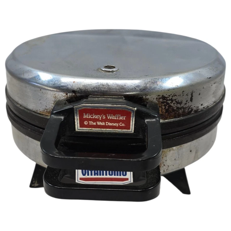 Vintage Disney Vitantonio Mickey Mouse Waffle Iron Waffler #950 - TESTED! - Image 4 of 4