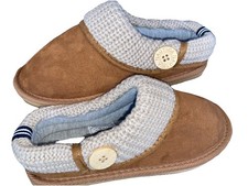  new Nautica Women's Small 5/6 River Breeze Slipper Button Cushion Sole