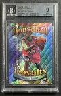 MICHAEL JORDAN BGS 9 1998-99 TOPPS #R1 ROUNDBALL ROYALTY REFRACTOR BULLS COATING