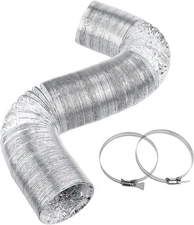 Cenipar Dryer Vent Hose-4 inch Ducting Vent Hose Flexible Aluminum Foil Non-Insu