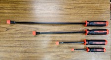 4pc Pry Bar Set Mechanics Heavy Duty. 2-ft Long More.