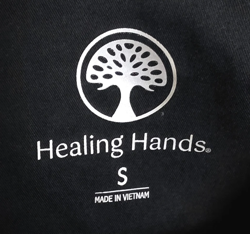 Women's Healing Hands Small V Neck Scrub Top - Image 2 of 3