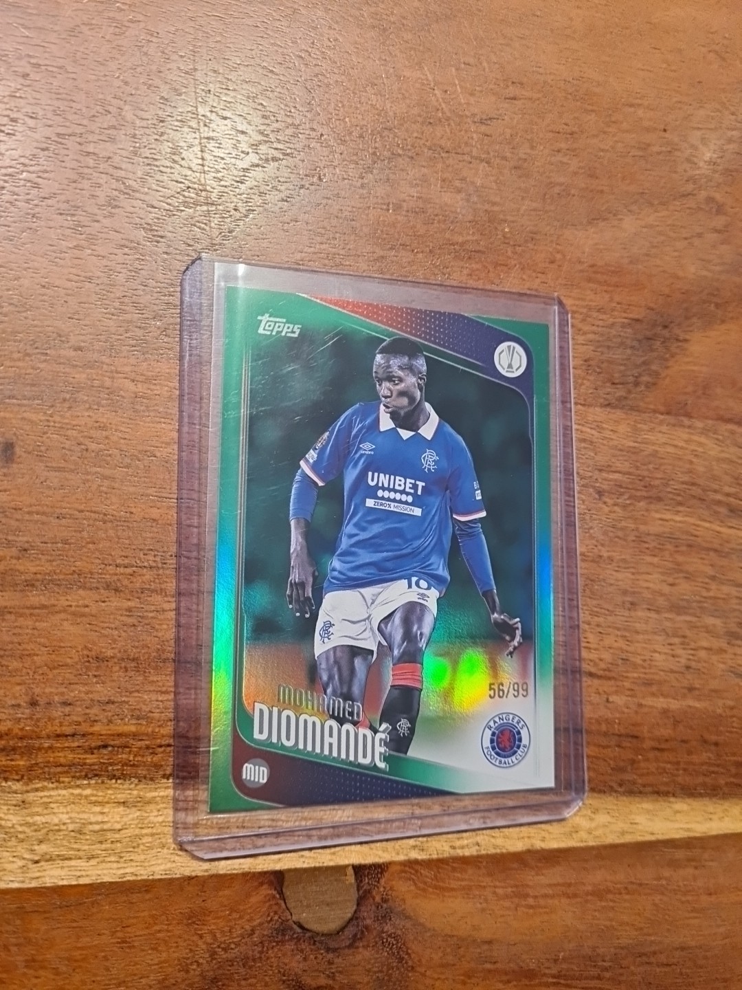 Topps UCC Flagship Glasgow Rangers Fc Mohamed Diomande /99 for sale on Ebay