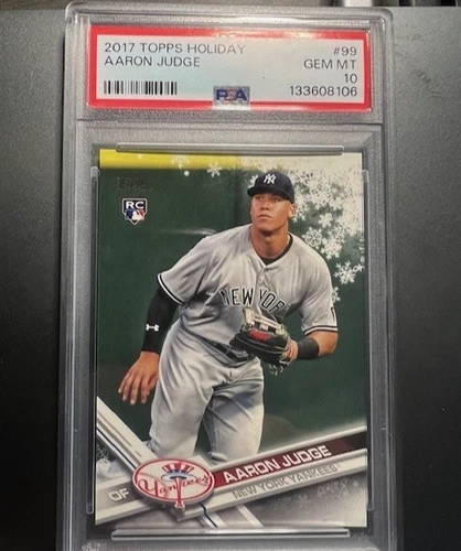 2017 Topps Holiday Aaron Judge RC PSA 10