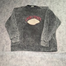 Vintage Congaree Ohio State Buckeyes Acid Wash Sweatshirt Gray USA Made XL