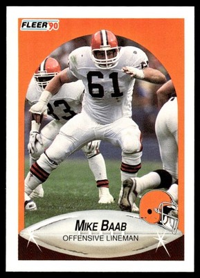 1990 Fleer Update Mike Baab Cleveland Browns #U-30