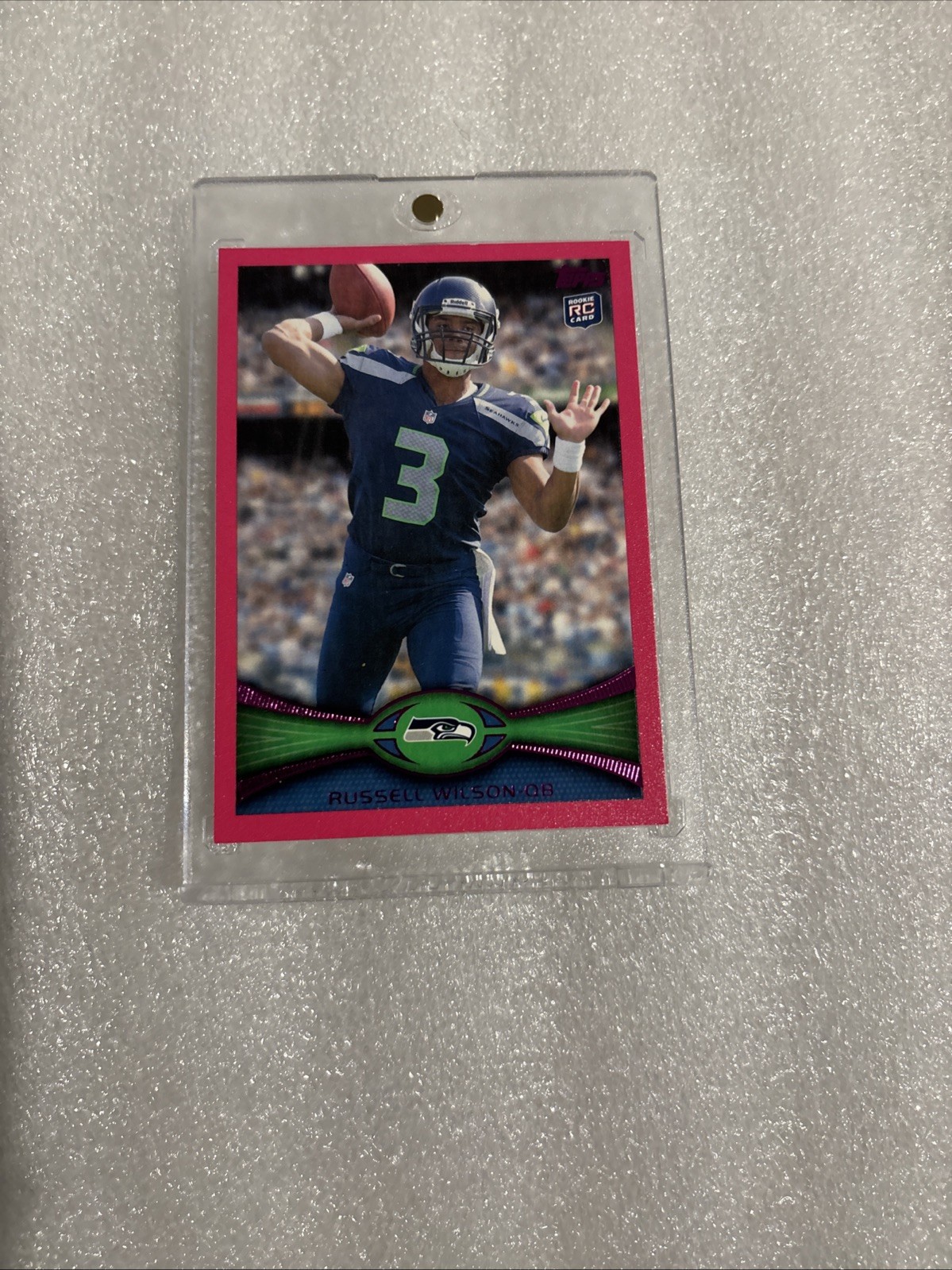 2012 Topps - Russell Wilson #165 Pink BCA /399 (RC) Ships In One Touch Sharp!