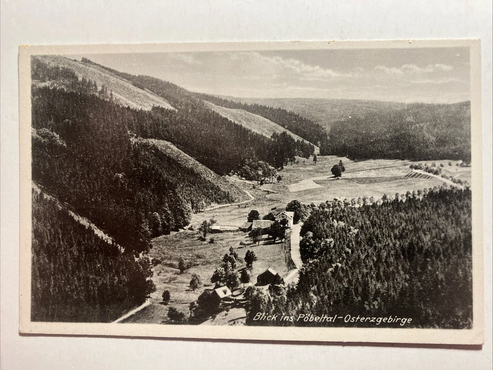 Blick ins Pöbeltal - Osterzgebirge • Postkarte Nr. 27976 Brück & Sohn - Bild 1 von 4