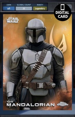 50cc THE MANDALORIAN GOLD - TOPPS CHROME 2025 LEGENDARY Star Wars Card Trader