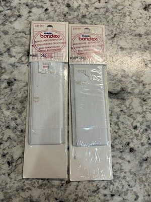 Vintage Lot of 2 New Wright's Bondex Mending Tape 030 White 1/4 X 32  Iron On