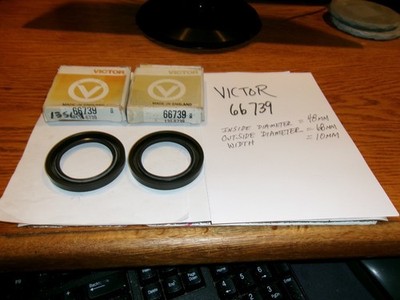2 (TWO) VICTOR 66739 OIL SEALS~ 48 X 68 X 10 MM = $17.98 = $8.99 EA = FREE SHIP