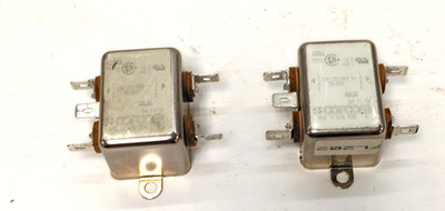 CORCOM 10B1 F7152 EMI LINE FILTERS (LOT OF 2) 120/250 VOLTS 50-60HZ  8836