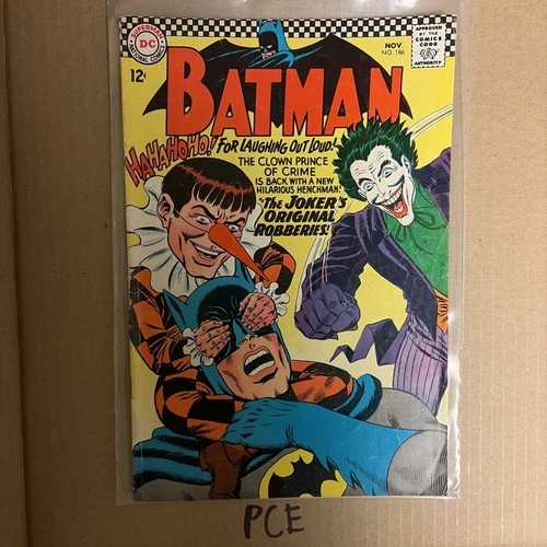 Batman 186 1st Appearance of Gaggy vintage Joker 1966