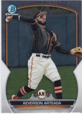 2023 Bowman Chrome Prospect #BCP-60 Aeverson Arteaga San Francisco Giants
