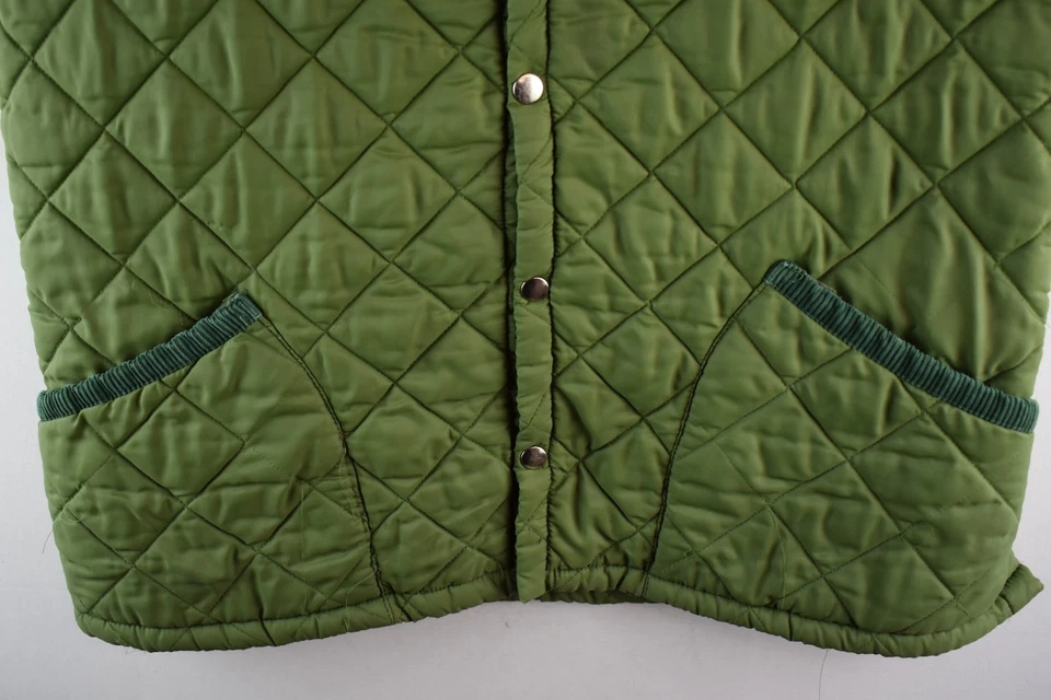 Husky England Made Mens Quilted Green Shooting Vest Gilet Size 42 - Image 3 of 4