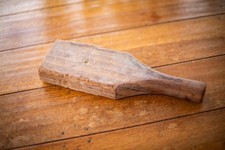 Antique - Hand Made Wood Carvers Mallet - Carving Paddle - Woodworking Tool