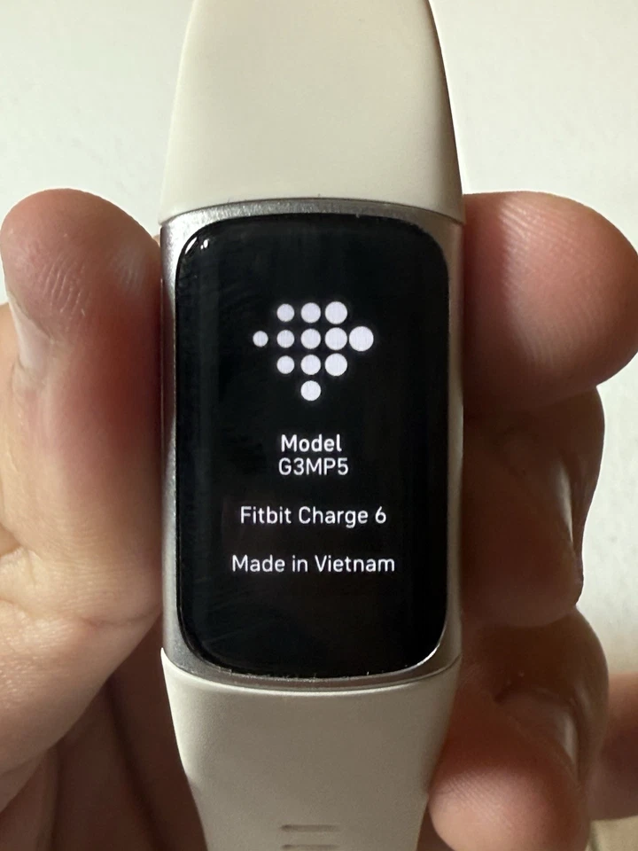 Fitbit Charge 6 G3MP5 pulseira de porcelana prata GPS cardio fitness rastreador de atividade - Imagem 2 de 2