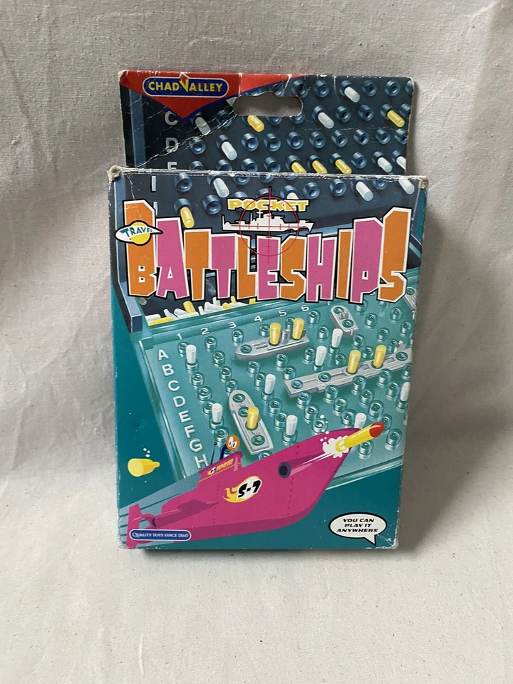 Battleships Naval Game Pocket Edition Chad Valley Travel Classic Strategy 1990s - Image 2 of 4