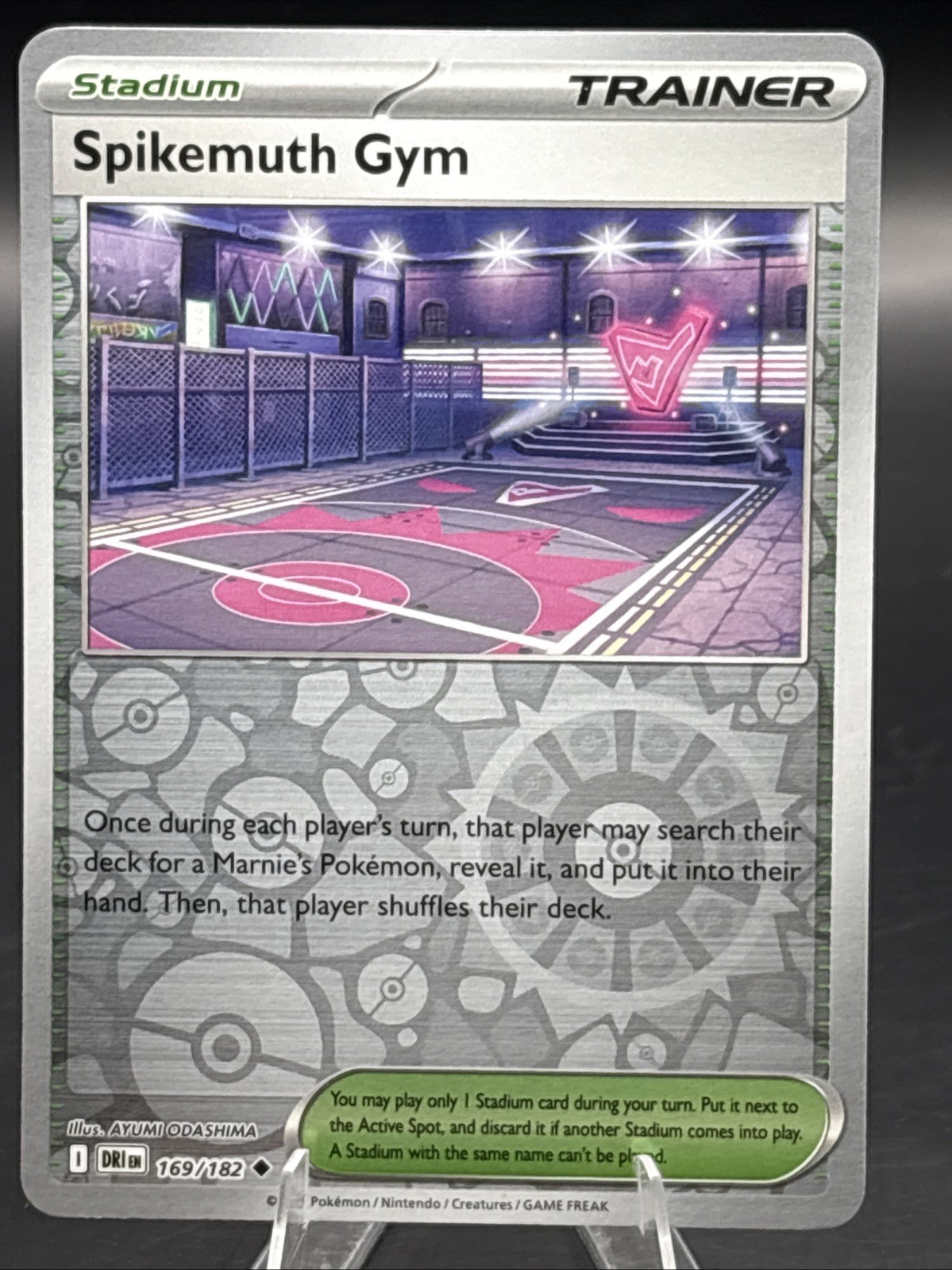 Pokemon TCG - Spikemuth Gym - 169/182 SV10 Destined Rivals - Reverse Holo