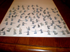 Vintage Lot 80  Lead Soldier Figures Miniature Toy Metal Soldiers Colonial  GC