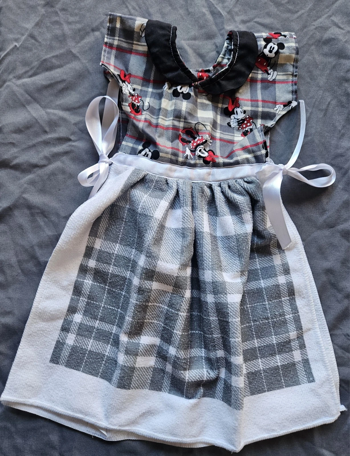 Mickey And Minnie Mouse Homemade Bib Dress