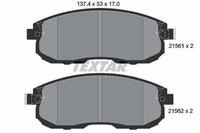 Bremsbelagsatz Scheibenbremse Textar 2156201 FüR Nissan Pulsar Tiida Juke F15 1