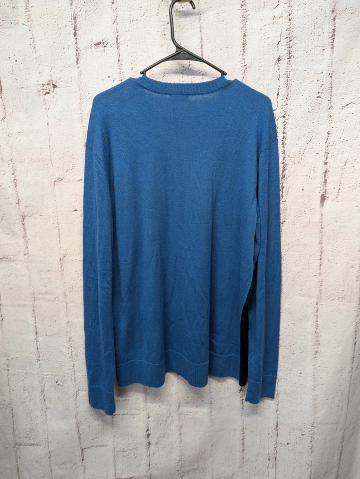 Smartwool Sparwood Mountain Crew Sweater Long Sleeves Merino Wool Blue Sz XL - Image 3 of 4
