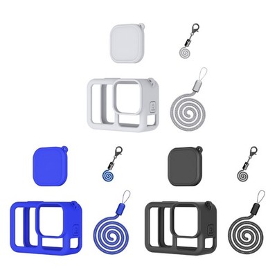 Camera Silicone Case With Lens Protector Cover Wrist Strap For Camera Camera