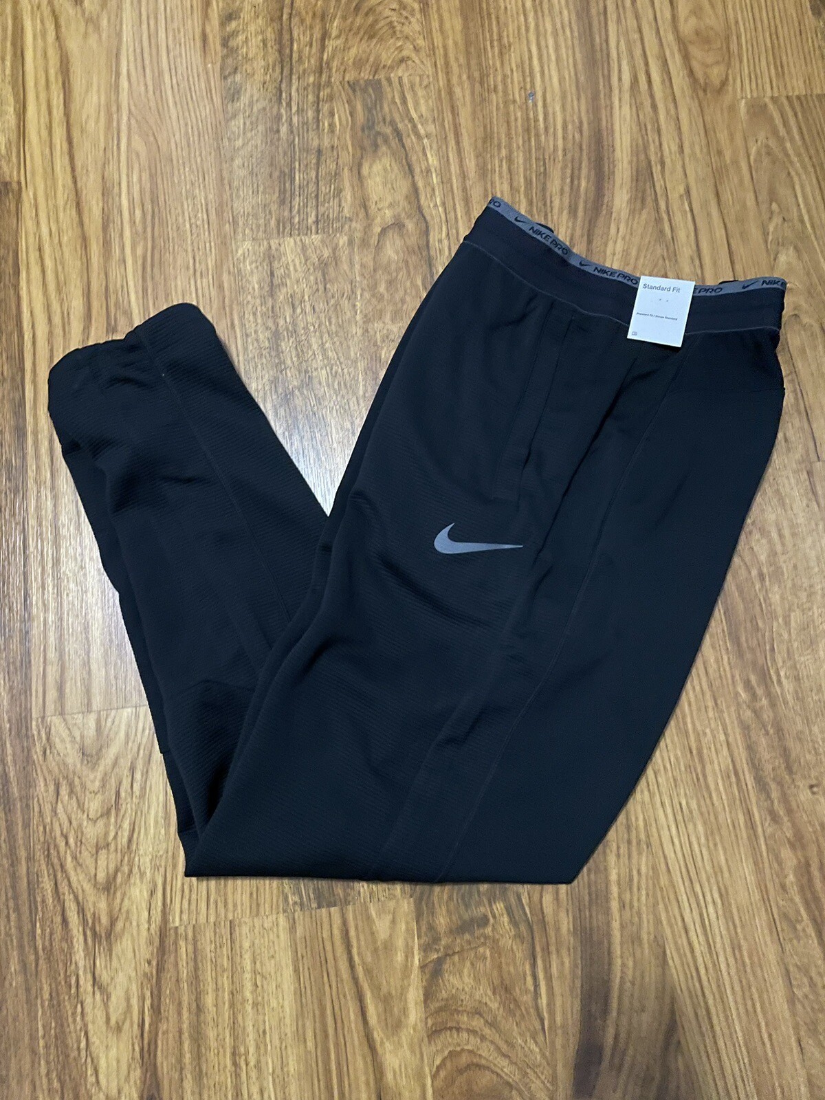 Nike Pro Men's Fleece Training Athletic Pants Black DM5886010 Size XL