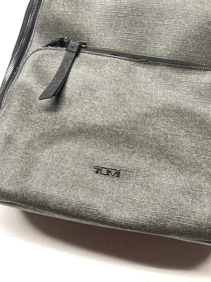 "Mochila para portátil TUMI Hudson Varek gris negra lona bolso de 14""" Foto 2 de 4